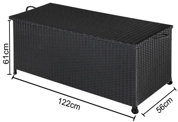 Ratanový box Delta DE318 čierna