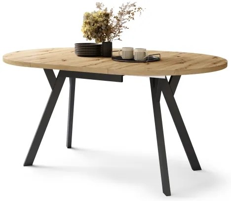 Jedálenský stôl ARTUR dub artisan/čierny