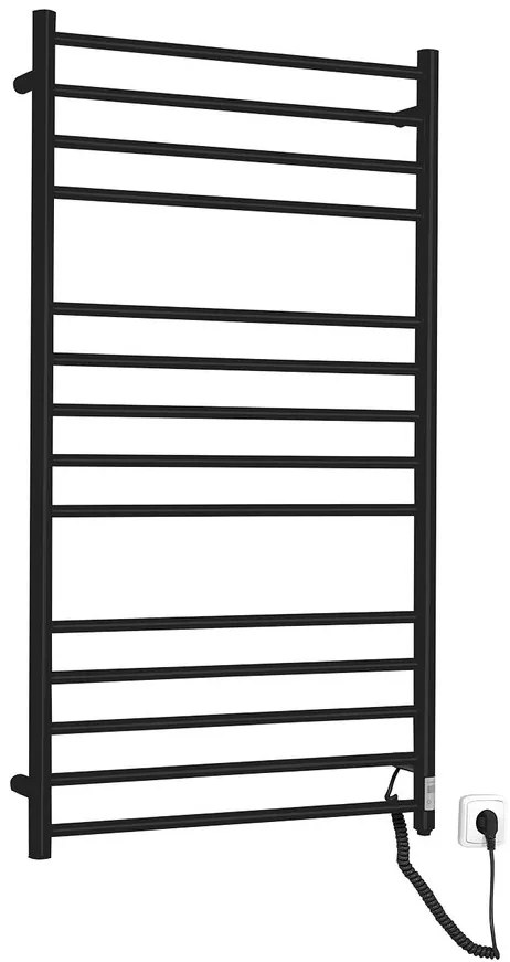 Sapho Sapho, REDONDO elektrický susak uteráka, okrúhly 630x1160 mm, 130 W, čierna matná, ER230BT