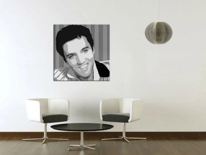 Ručne maľovaný POP Art obraz Elvis Presley  el3