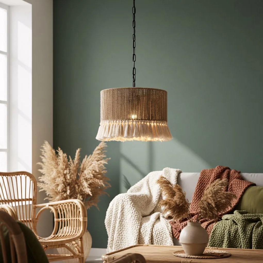 Toolight Toolight, stropné svietidlo 30cm, 1xE27, APP1736-1CP, čierna-hnedá, OSW-05122