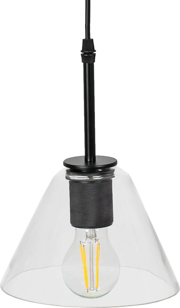 Toolight Toolight, závesné svietidlo 1xE27 APP1178-1CP, čierna, OSW-40014