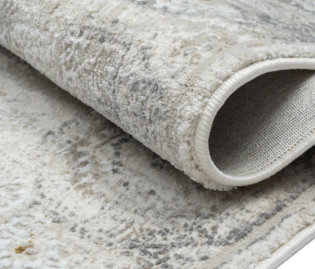 My Flair, Kusový koberec My Kazak creme, 160x230, šedá, chodba / predsieň