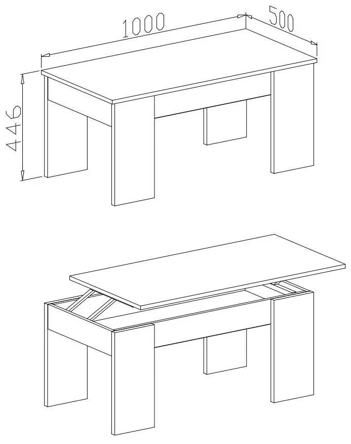 KONFERENČNÝ STOLÍK TIM DUB SONOMA