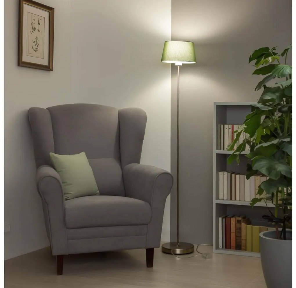 Brilagi - LED stojacia lampa CERIA 1xE27/40W/230V priemer 25 cm zelená/matný chróm