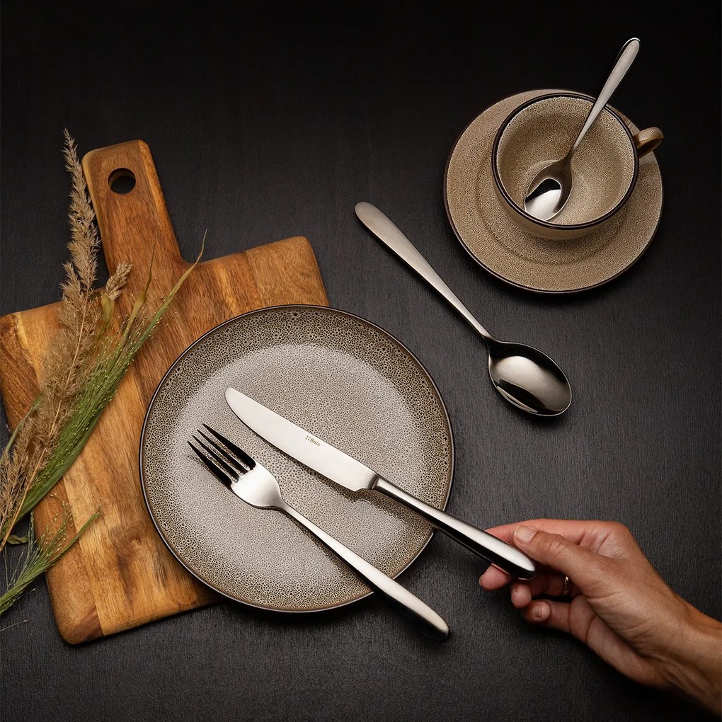 Set keramických tanierov 12 ks – Elements Stone - 492559