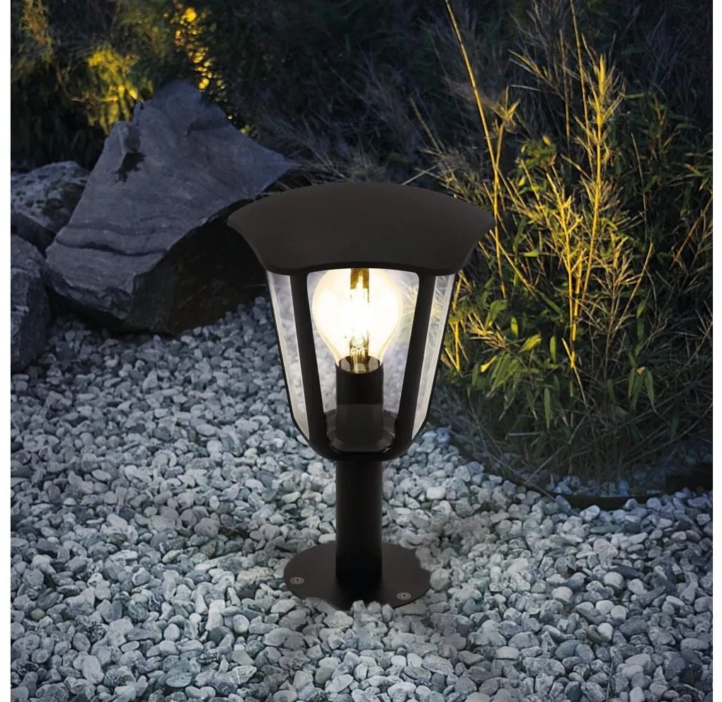 Eglo Eglo 98122 - Vonkajšia lampa MONREALE 1xE27/60W/230V IP44 výška 335 čierna EG98122