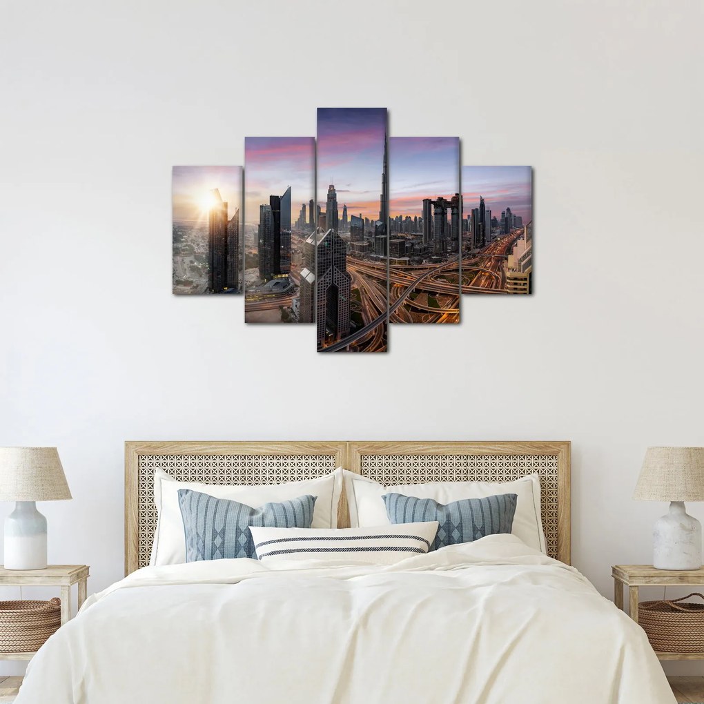 Obraz - Panorama Dubaja (150x105 cm)