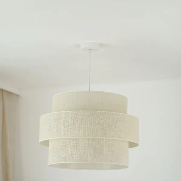 Brilagi - Luster na lanku SPACE YUTE 1xE27/15W/230V pr. 50 cm krémová/biela