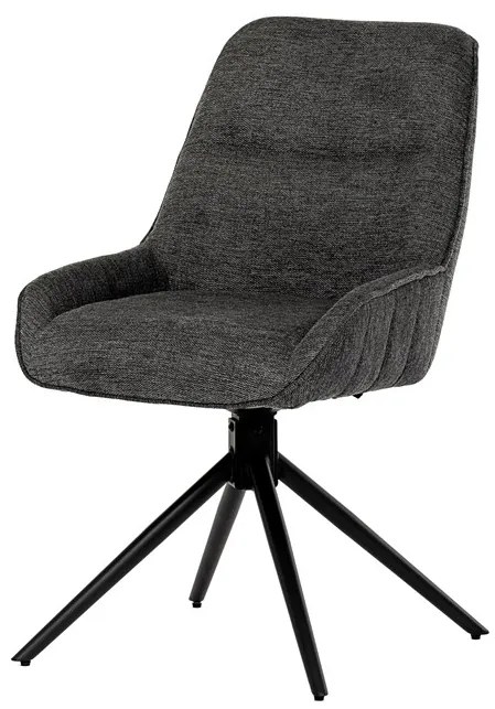BONTEC Jedálenská stolička, sivá, látka, HC-535 GREY2 Farba: Šedá