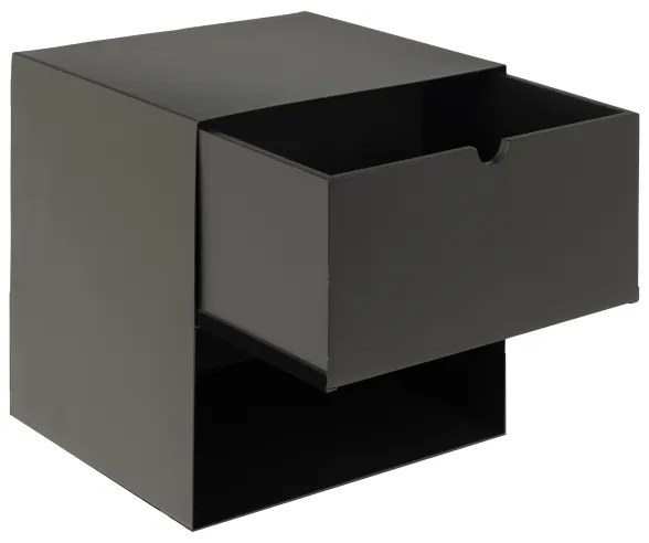 Nočný stolík s možnosťou montáže na stenu BEKIM čierna
