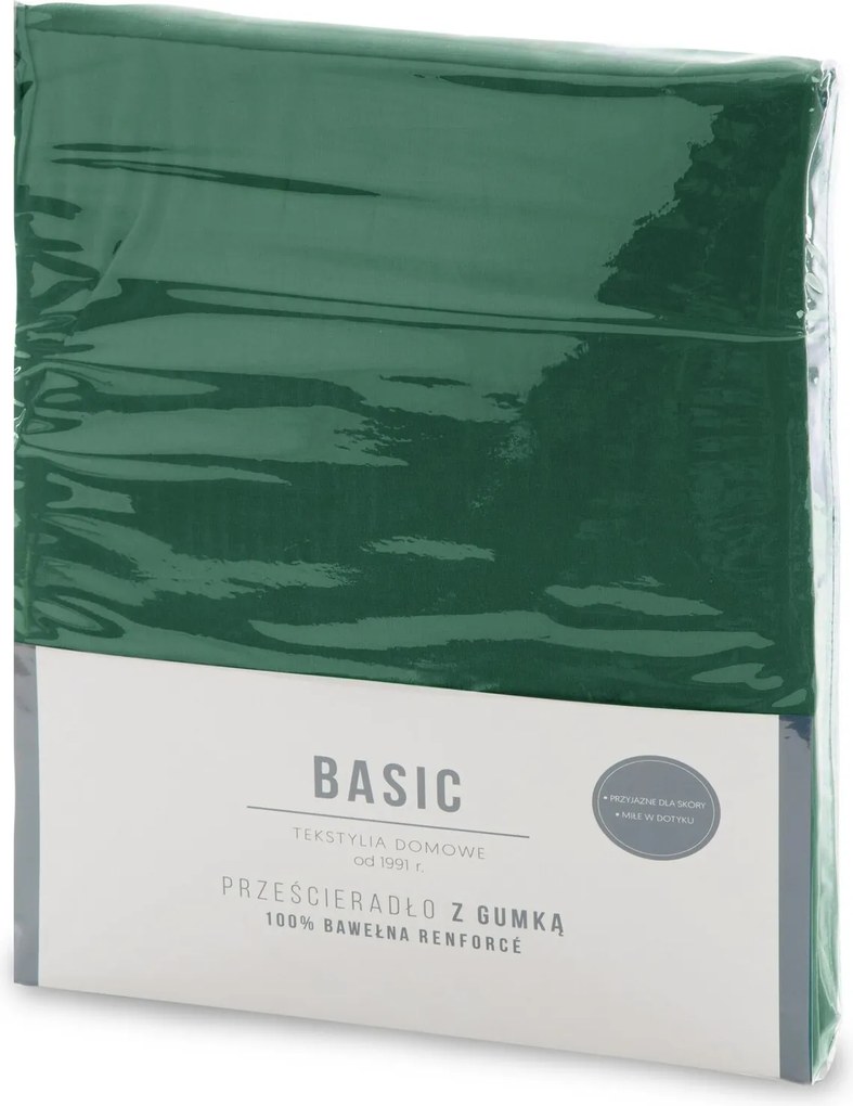 RENFORCÉ PRESTIERADLO BASIC 160X200 CM TMAVOZELENÉ