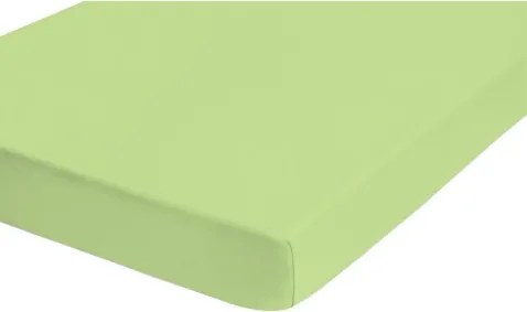 Napínacie prestieradlo Jersey Castell 90x200 cm, zelené%