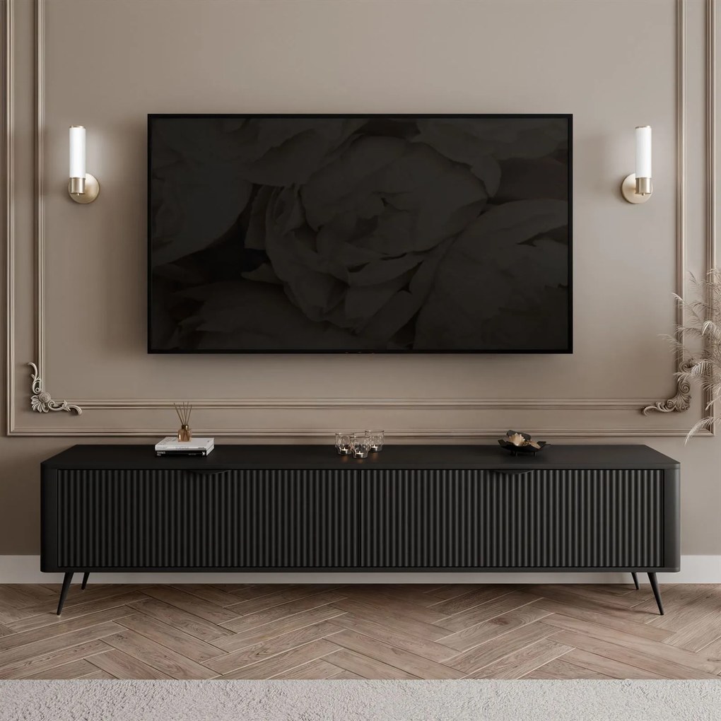 TV stolík TURNER čierny 200cm