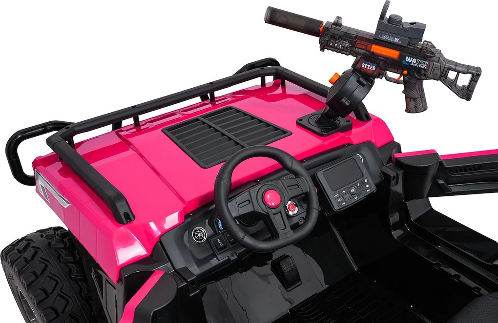 Ramiz Elektrická bugina PROSPECTOR STRONG pre deti ružová + pohon 4x4 + diaľkové ovládanie