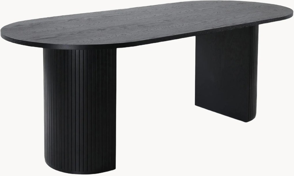 Oválny drevený jedálenský stôl Bianca, 200 x 90 cm