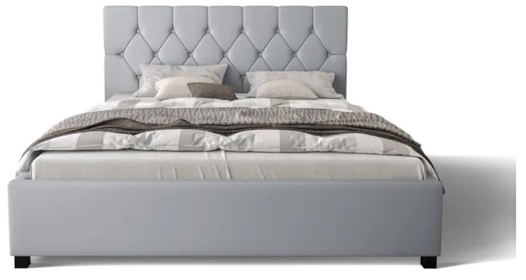 Čalúnená posteľ SWIFT + matrace + rošt, 140x200, sioux grey