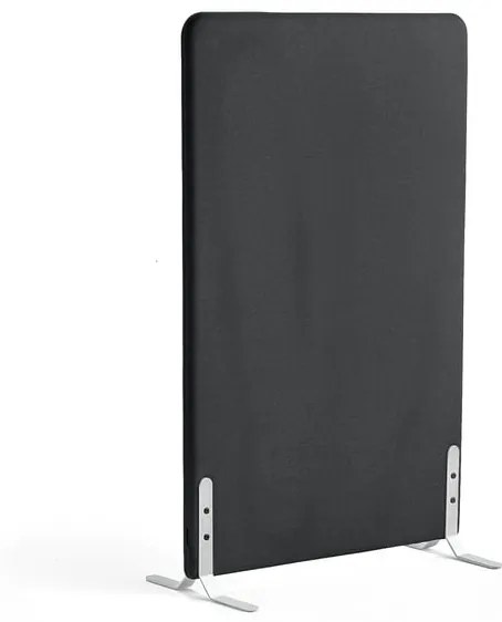 Paraván ZONE, 1360x800x46 mm, látka Rivet, biele nožičky, antracit