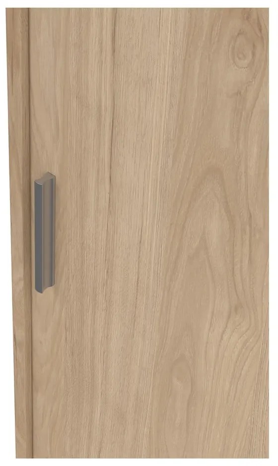 Šatníková skriňa v dekore duba s posuvnými dverami v prírodnej farbe 177x200x60 cm Naia – Tvilum