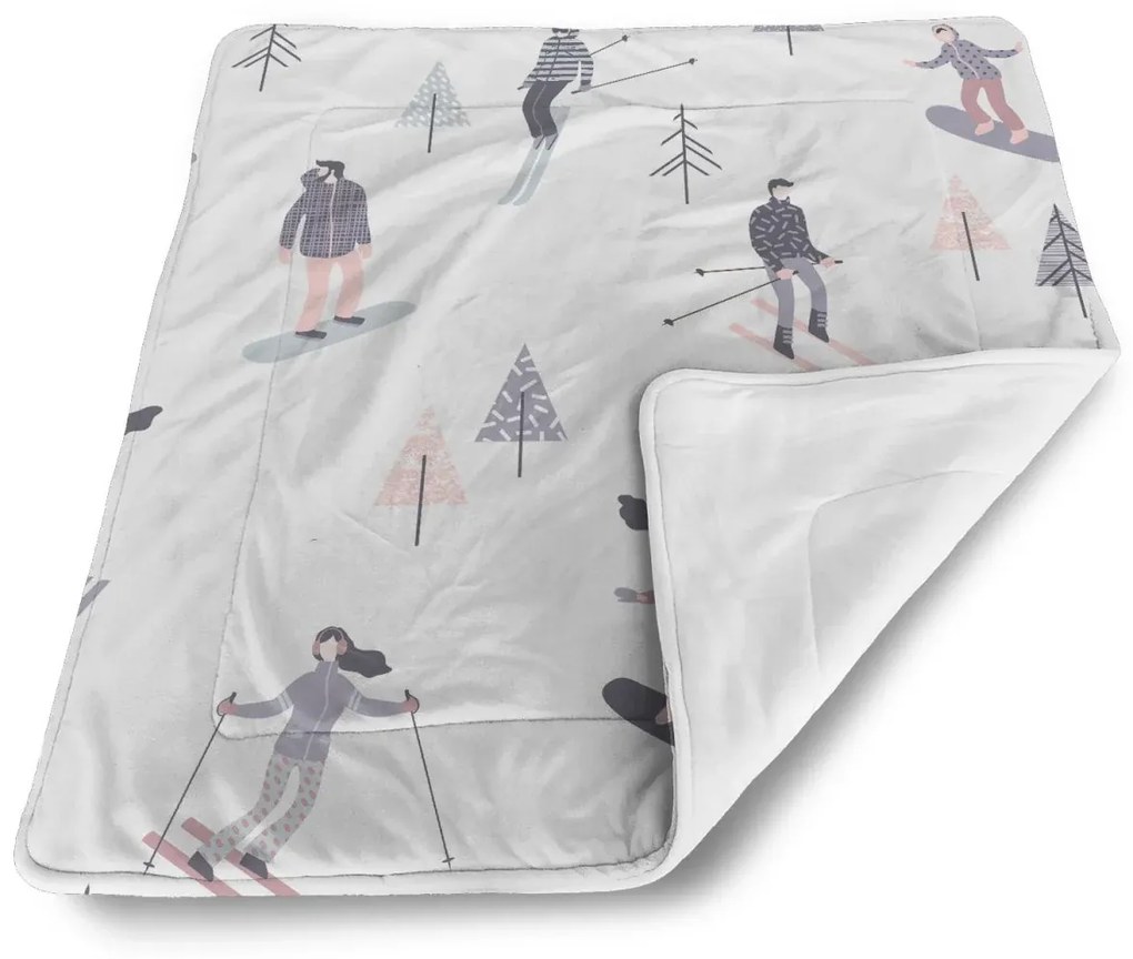 Sablio Deka pre bábätko Lyžiari - 90x120 cm