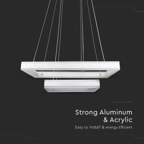 LED Stmievateľný luster na lanku LED/113W/230V 3000K biela