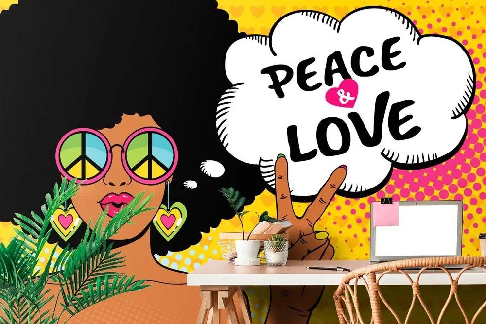 Tapeta život v mieri - PEACE & LOVE - 225x150