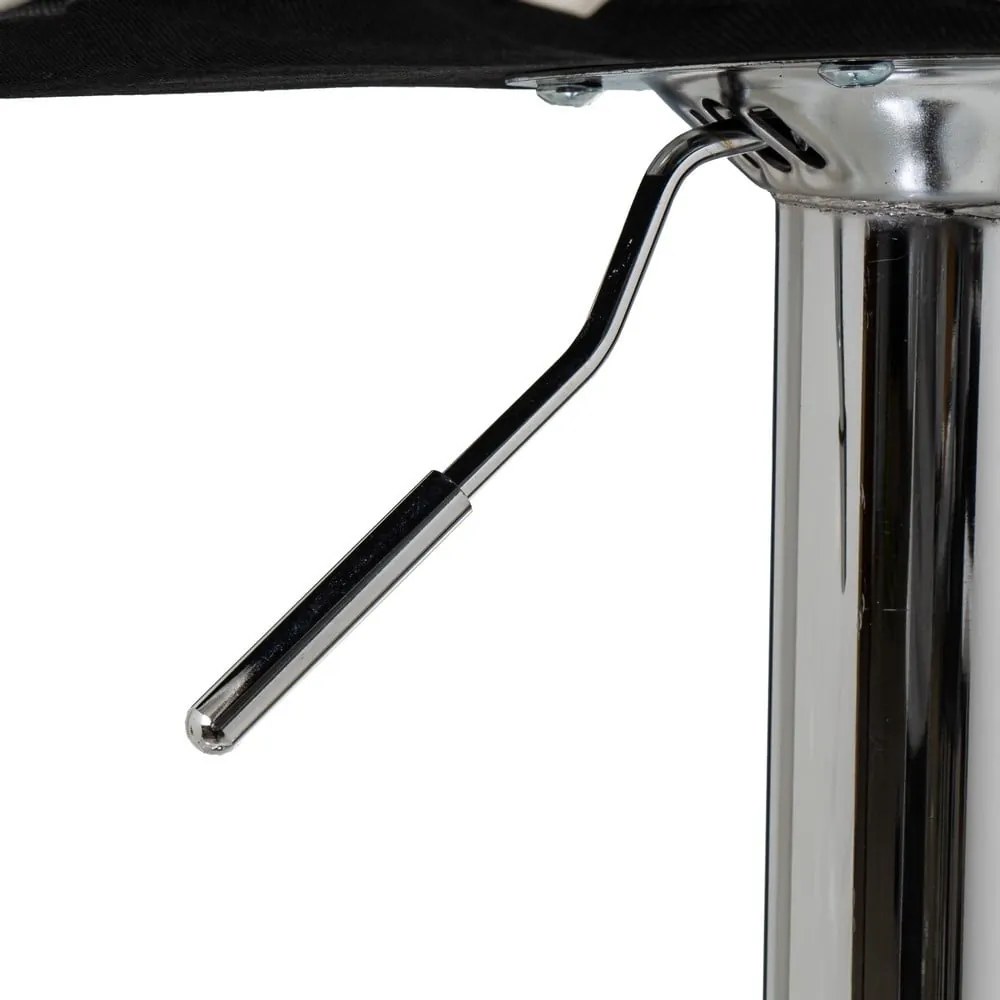 Biele barové stoličky s nastaviteľnou výškou z imitácie kože v súprave 2 ks (výška sedadla 93 cm) – Casa Selección