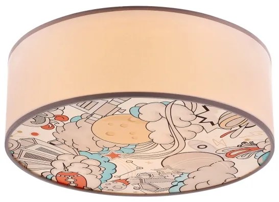 Detské stropné svietidlo KIDDY 2xE27/40W/230V biela/béžová