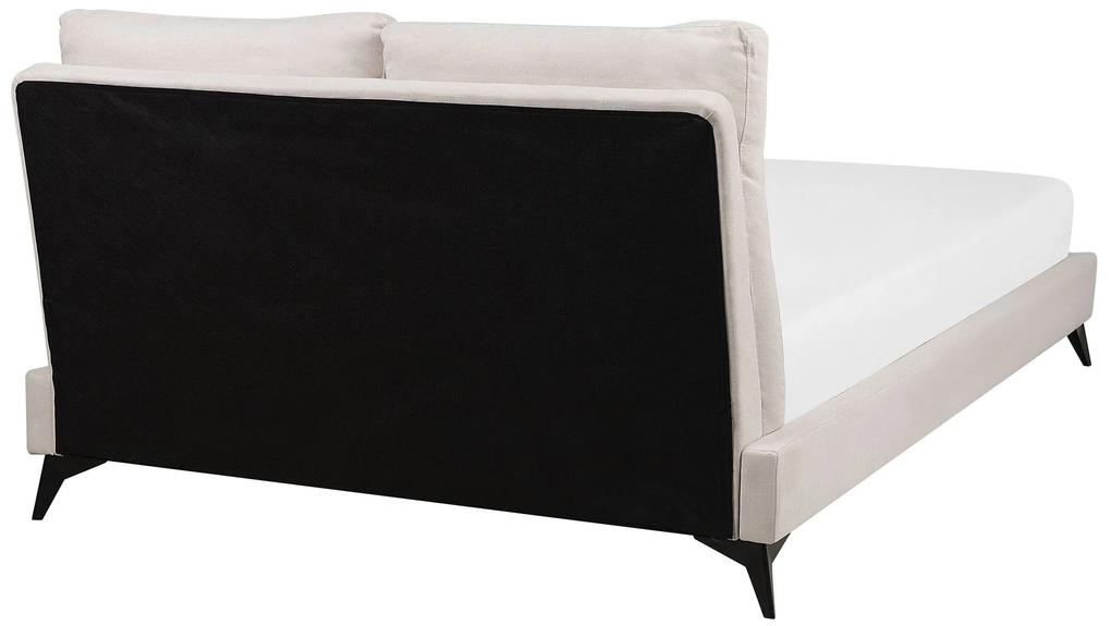 Ženilková posteľ 160 x 200 cm béžová MELLE Beliani