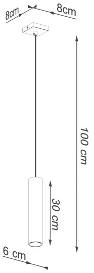 Sollux SL.1200 - Luster na lanku LAGOS 1xGU10/10W/230V zlatá