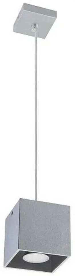 Luster na lanku QUAD 1 1xGU10/40W/230V šedá