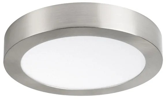 KANLUX Prisadené LED stropné osvetlenie DONO, 18W, denná biela, 21,5cm, okrúhle, strieborné