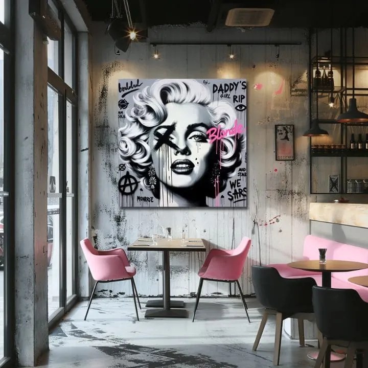 Obraz na plátne - Hollywoodska Legenda Marilyn Monroe 100x100 cm