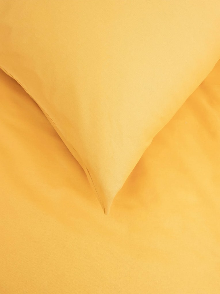 Predĺžené bavlnené obliečky Renforcé – Jasmine horčicová