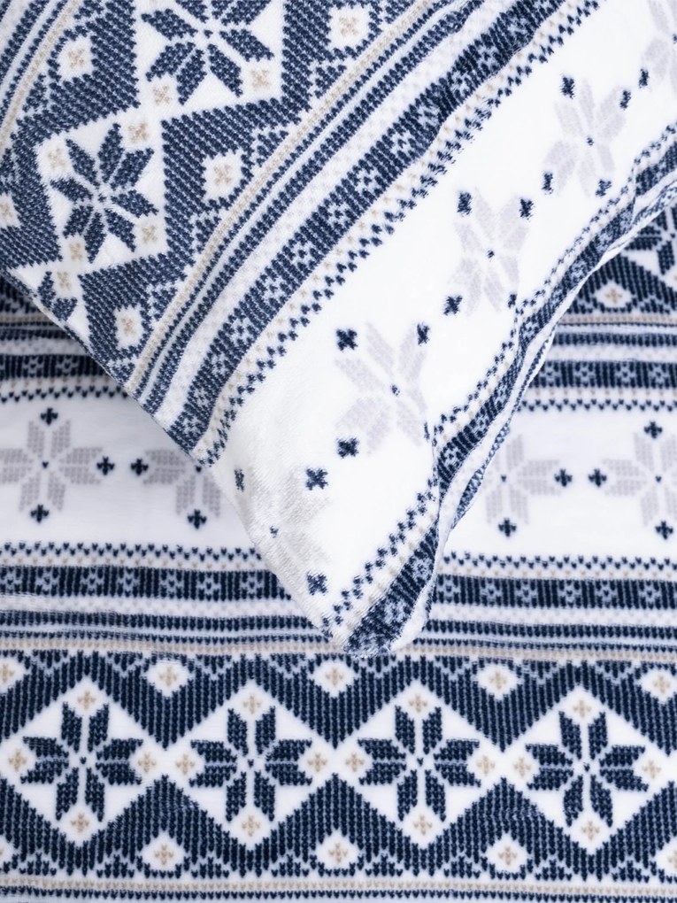 Francúzske obliečky mikroplyš Exclusive – Winter modré