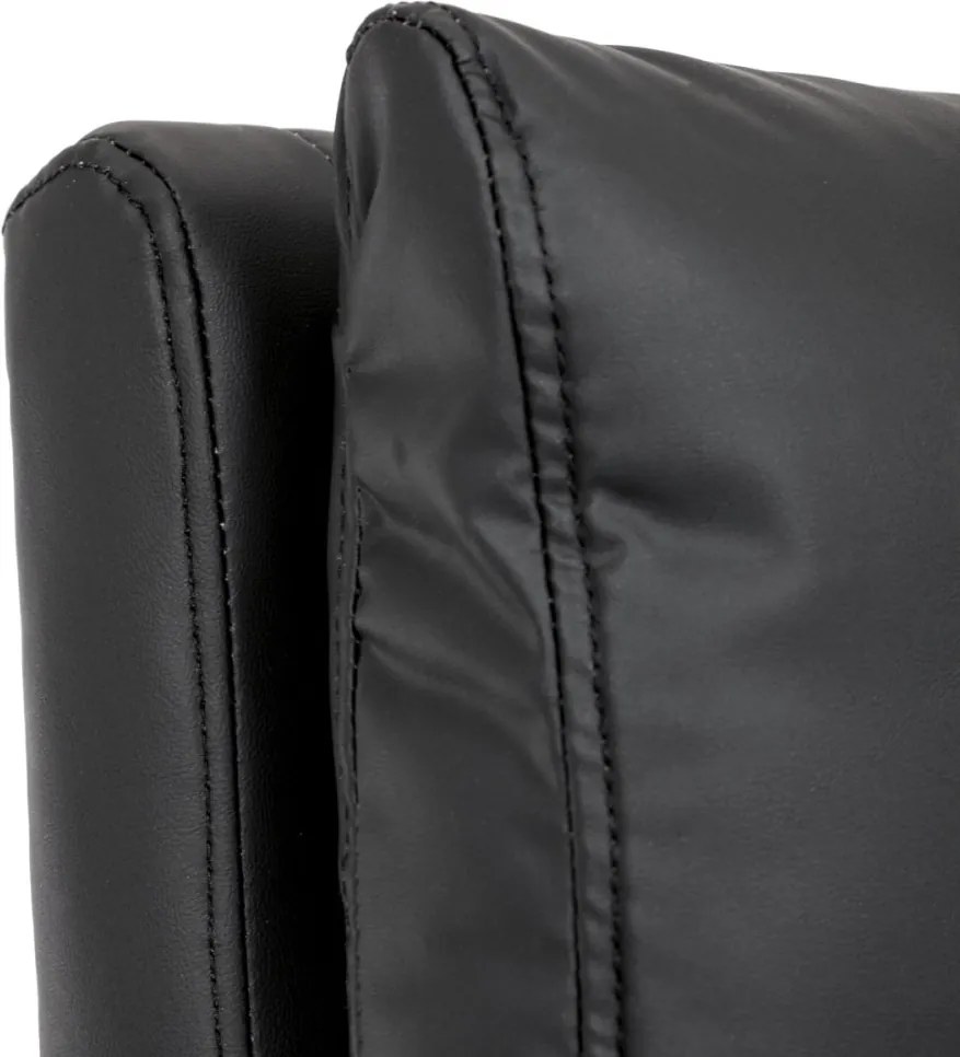 Kancelárske kreslo PEDRO — ekokoža, čierna