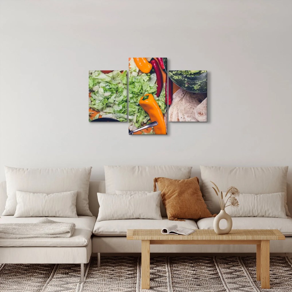Obraz zeleniny (90x60 cm)