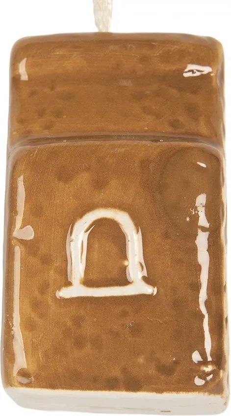 Závesná ozdoba perníková chalúpka Gingerbread Cott - 4*4*6 cm