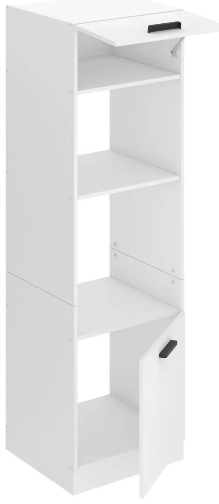 Vysoká kuchynská skrinka Belini Premium Full Version pre vstavanú rúru 60 cm biely mat