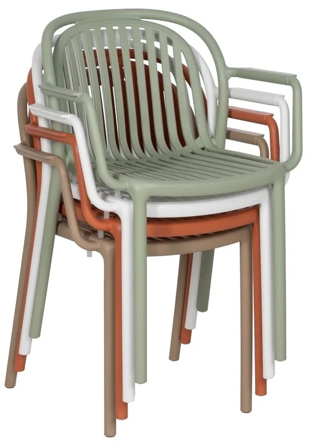 Zelená plastová jedálenská stolička Alia – Ixia