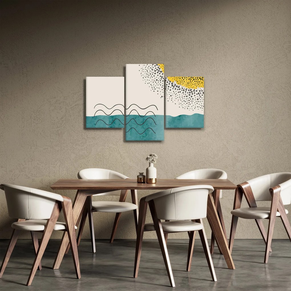 Obraz - Abstraktná maľba pláže N⁰1 (90x60 cm)