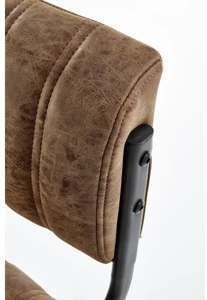 Barová stolička 109x46 cm čierna/hnedá