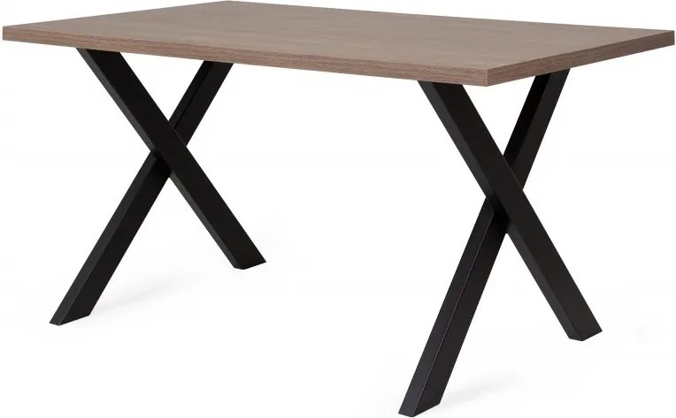 Hector Průmyslový stůl Iron II 150x90 cm hnědý