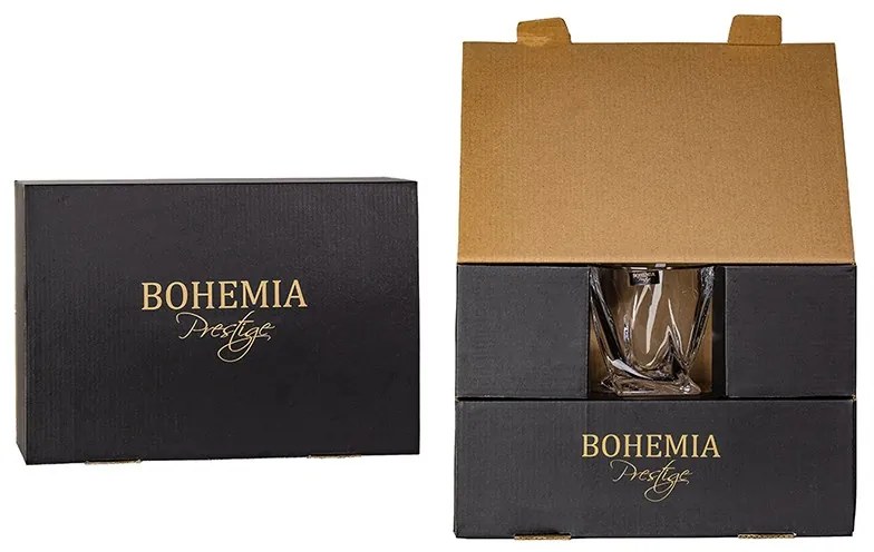 BOHEMIA PRESTIGE QUADRO PLATIN POHÁR SADA 6 KS