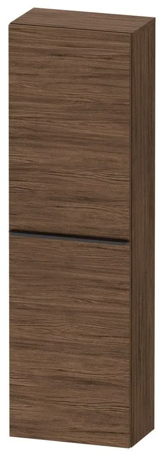 DURAVIT D-Neo závesná polovysoká skrinka, 1 dvierka, pánty vľavo, 400 x 240 x 1320 mm, orech tmavý, DE1318L2121
