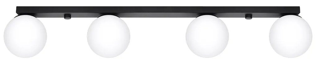 Stropné svietidlo Yoli, 4x biele sklenené tienidlo, b