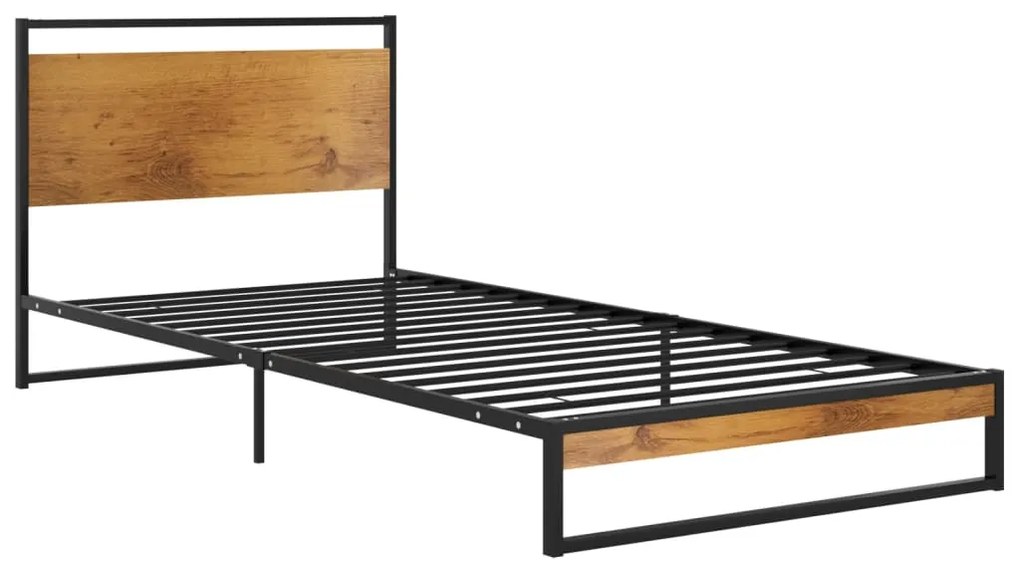 vidaXL Posteľný rám kovový 90x200 cm