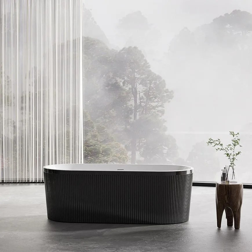 Voľne stojaca vaňa Lux Black 170x80x58