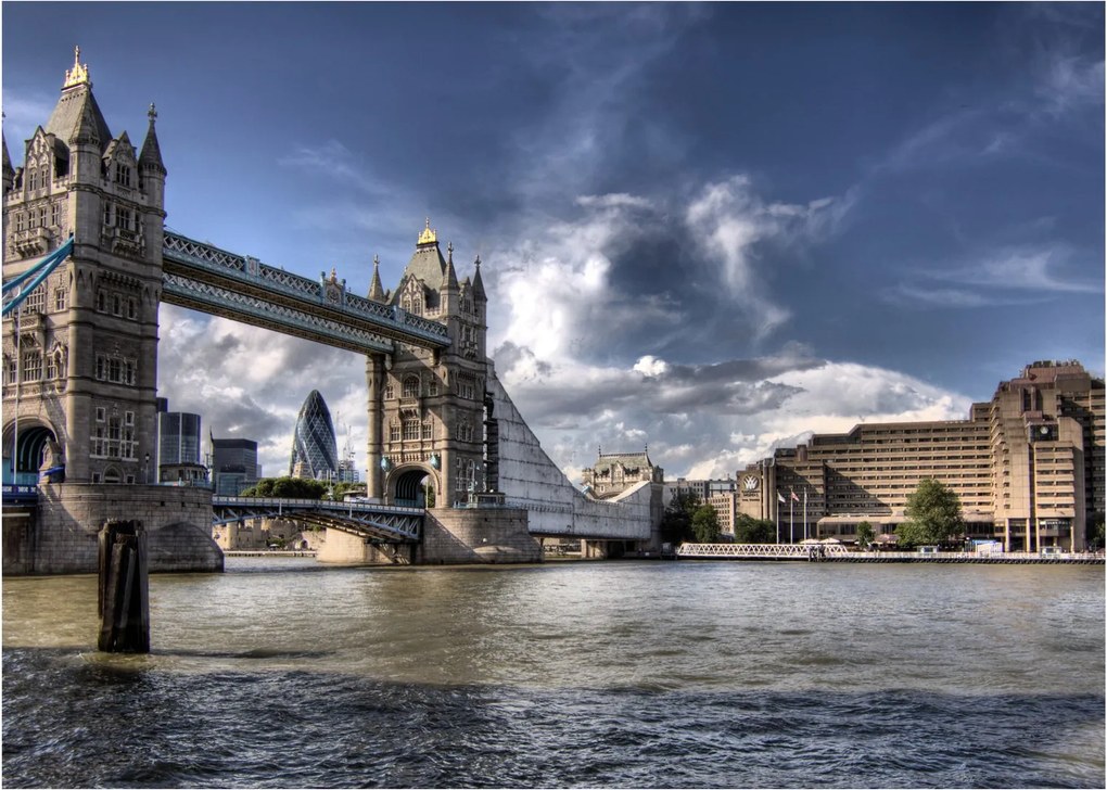 Sklenený obraz - Tower Bridge v Londýne (70x50 cm)