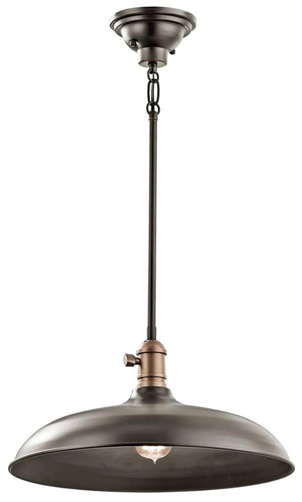 Závesná lampa Cobson Ø 40,7 cm starožitný bronz